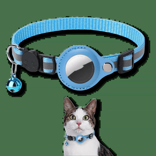 Pet Airtag Collar Nylon Ripstop Adjustable 22–35Cm Reflective Breakaway Waterproof Cat Dog Tracking Collar Lightweight | Koossa