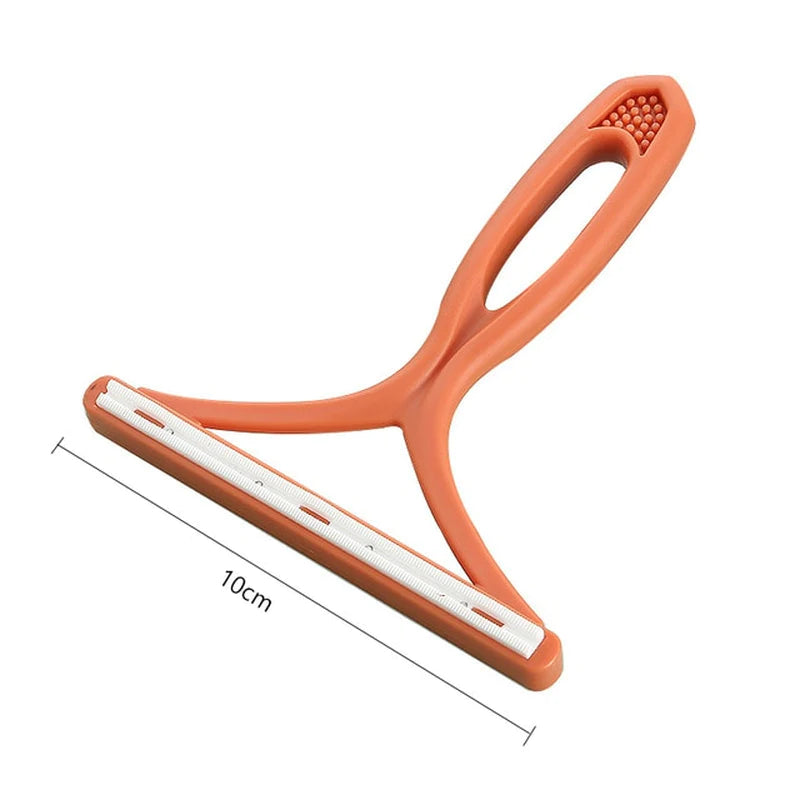 Double-Sided Portable Lint Remover and Pet Hair Brush for Fabrics and Carpets