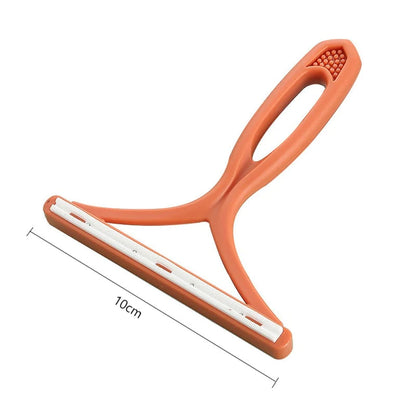 Double-Sided Portable Lint Remover and Pet Hair Brush for Fabrics and Carpets