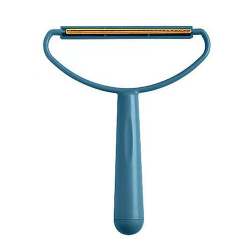 Double-Sided Portable Lint Remover and Pet Hair Brush for Fabrics and Carpets