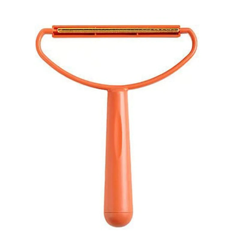 Double-Sided Portable Lint Remover and Pet Hair Brush for Fabrics and Carpets